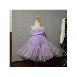Baby Girl Unbranded Formal Tulle Dress, Purple, Size 18-24 Months